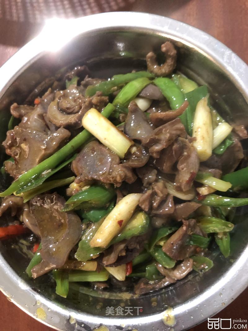 葱段爆鸭胗