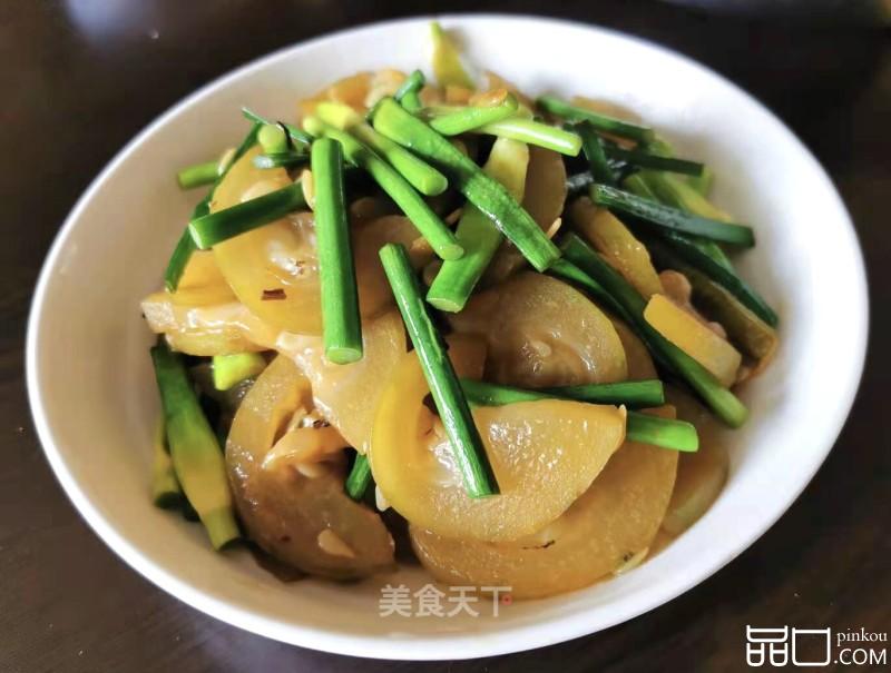 蒜苔炒节瓜