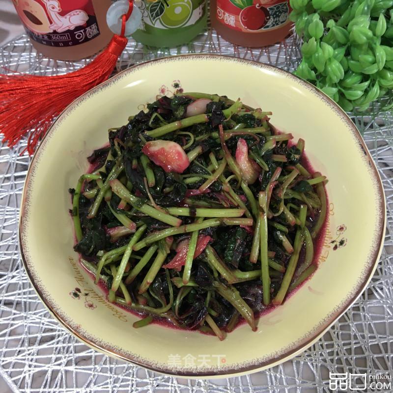 清炒红苋菜