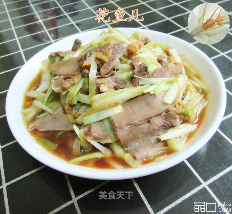 韭黄炒猪舌头