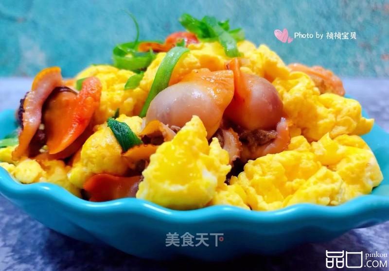 香葱毛蚶炒蛋