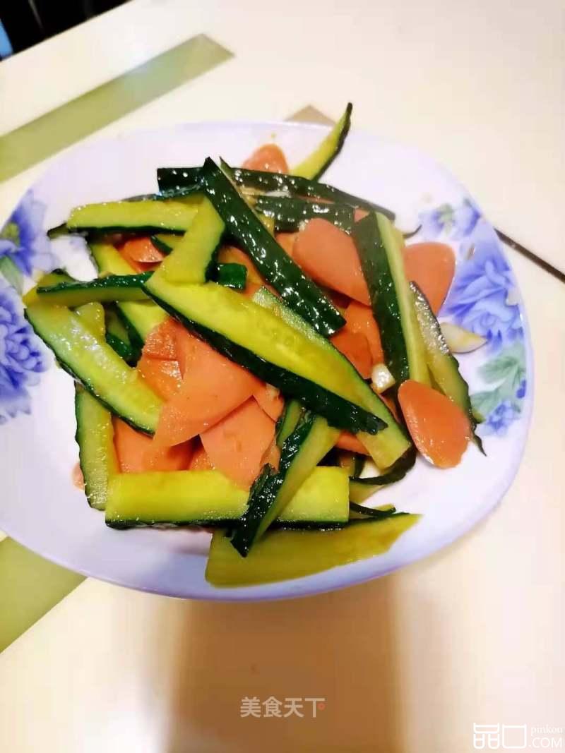 火腿肠炒黄瓜