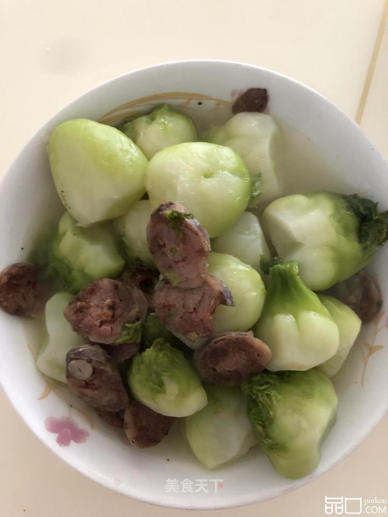 儿菜烧香肠