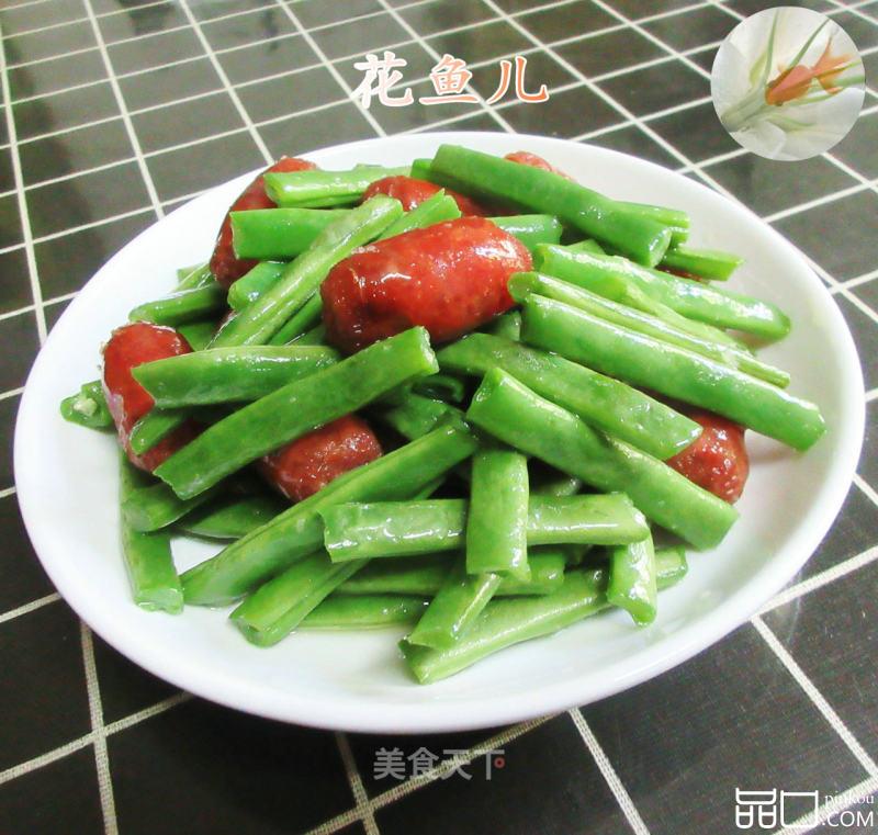 肉枣肠炒四季豆