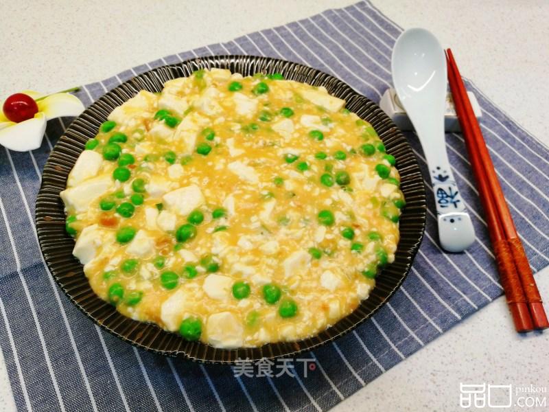 豌豆咸蛋黄豆腐羹