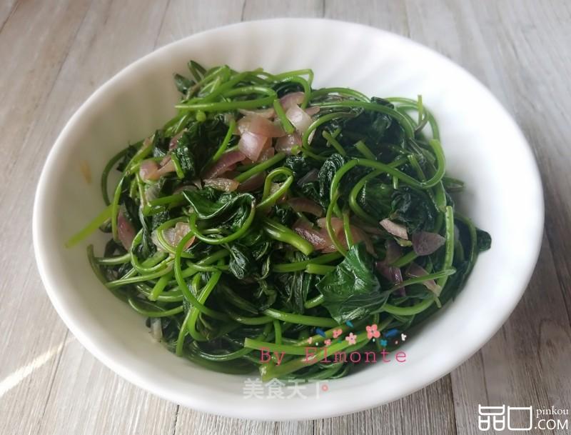 红葱头炒薯叶