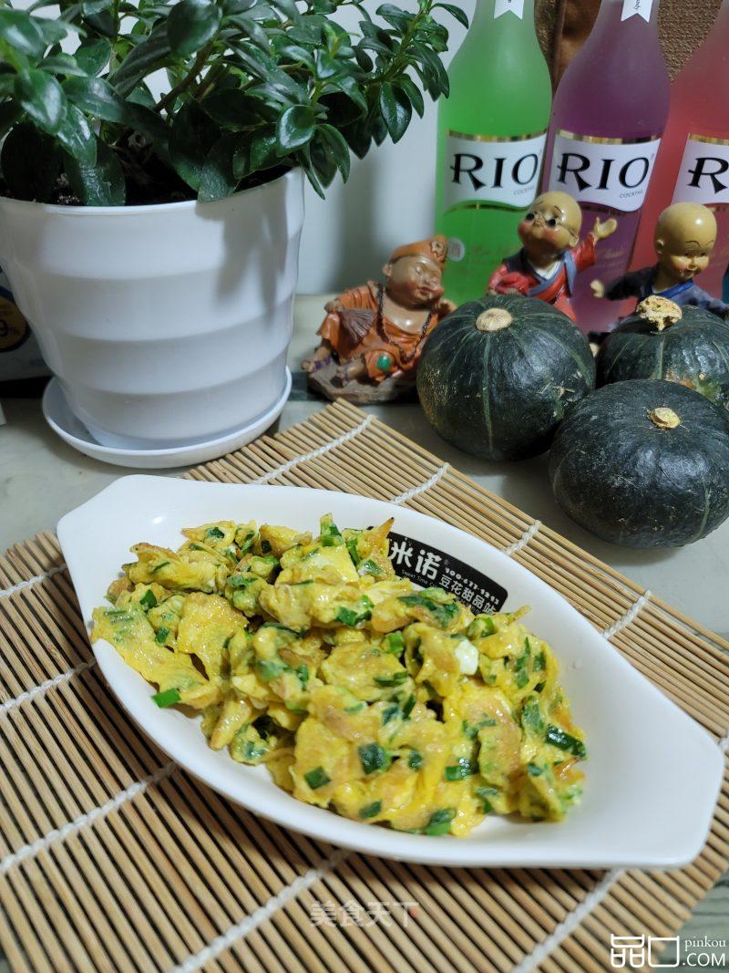 韭菜虾皮炒蛋