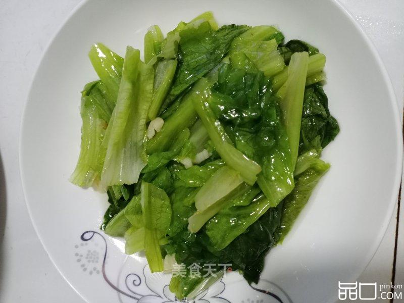 蒜蓉猪油炒生菜
