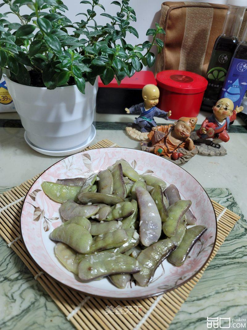 清炒紫扁豆