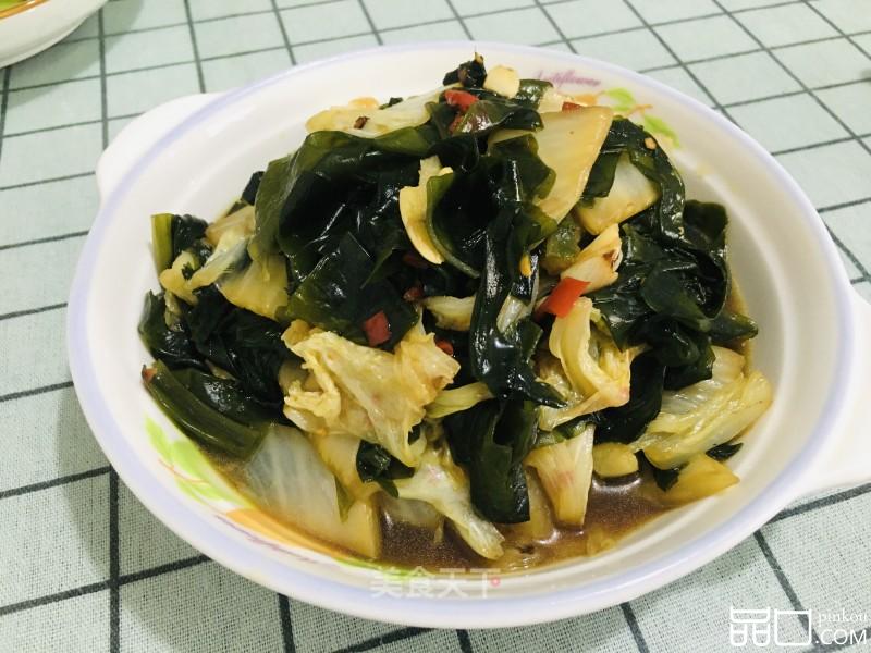 剁椒白菜炒海带