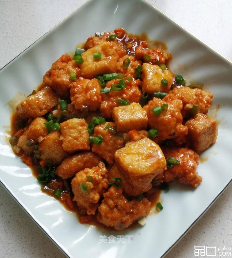 鸡肉丸烧豆腐泡