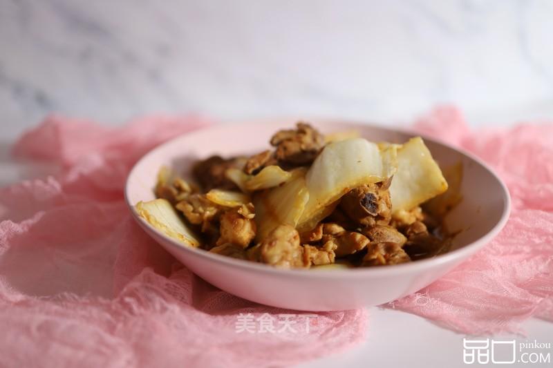 鸡肉烧白菜梗