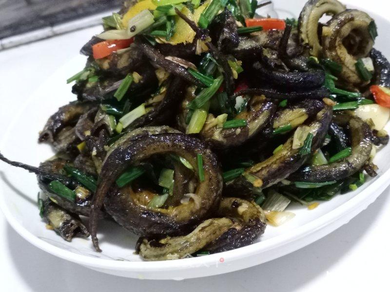 荞头爆炒盘龙黄鳝