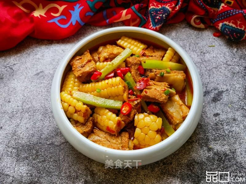 糯玉米莴笋炖排骨