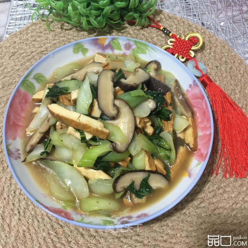 香菇香干炒白菜