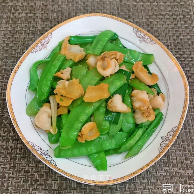 荷兰豆炒鲍鱼