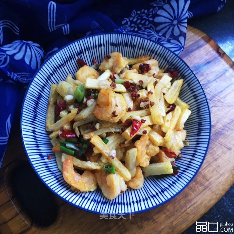 香辣虾仁土豆条