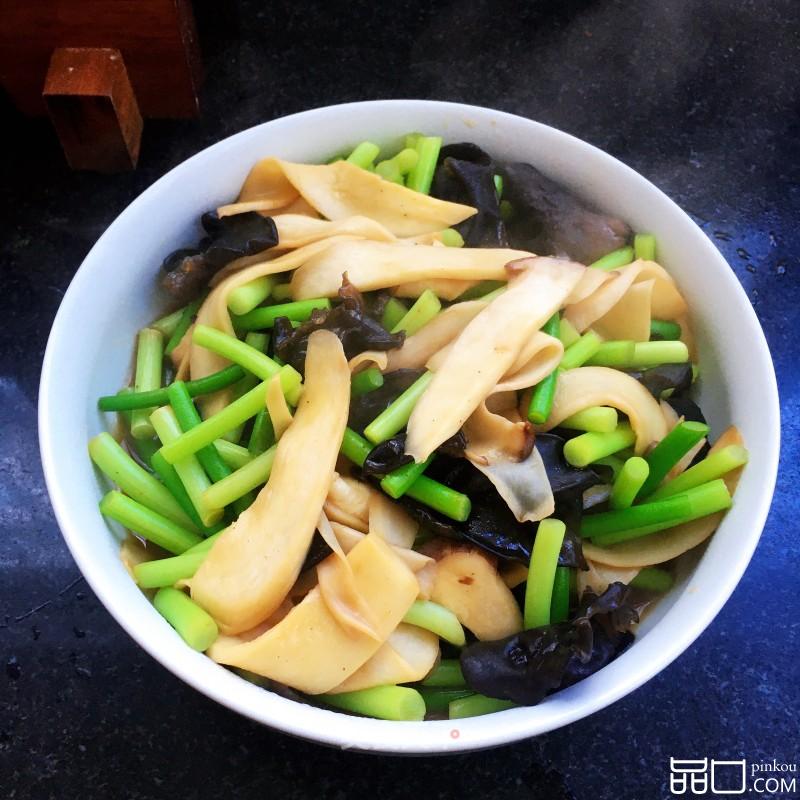 蒜苔炒杏鲍菇