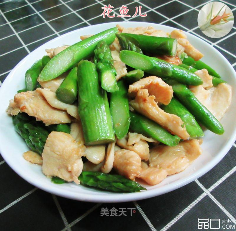 芦笋炒鸡胸肉