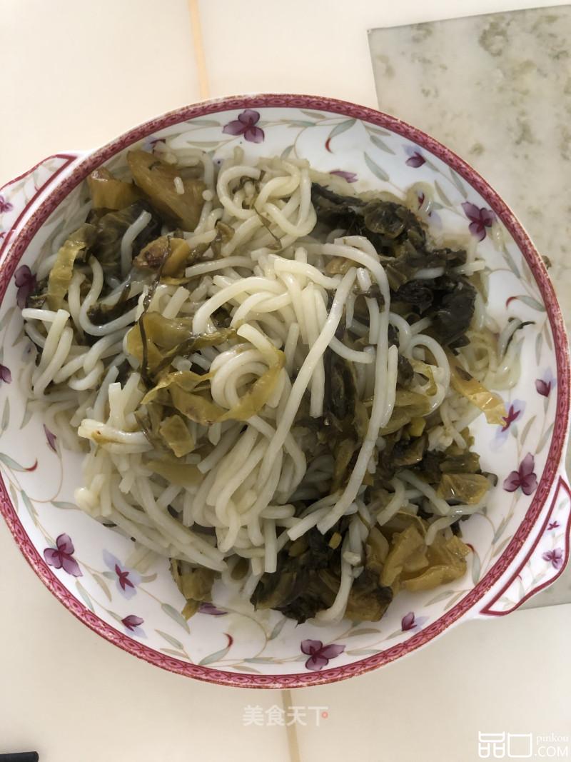 酸青菜炒米粉丝