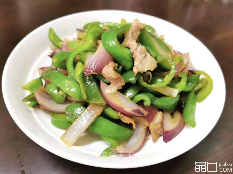 灯笼椒洋葱炒肉片