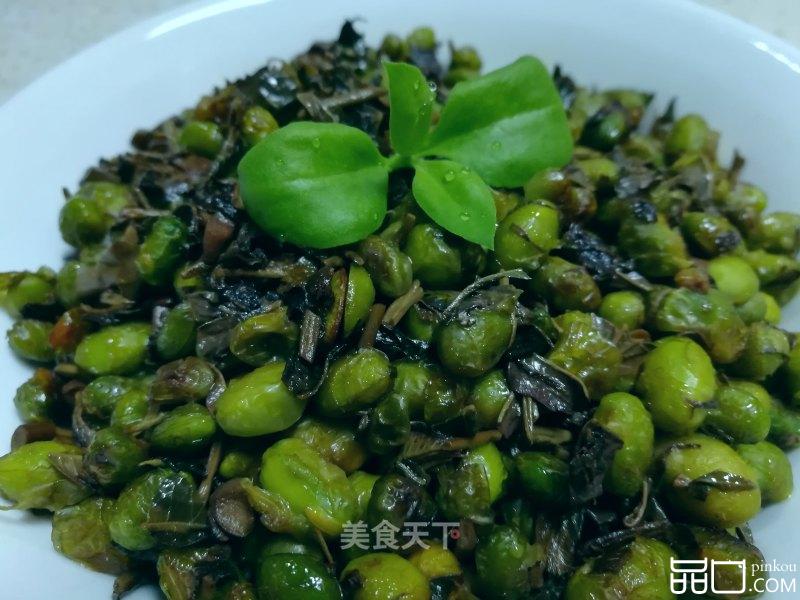 香椿炒毛豆米