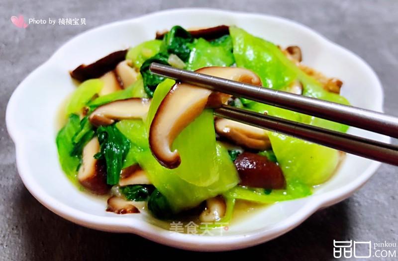 素炒香菇油菜