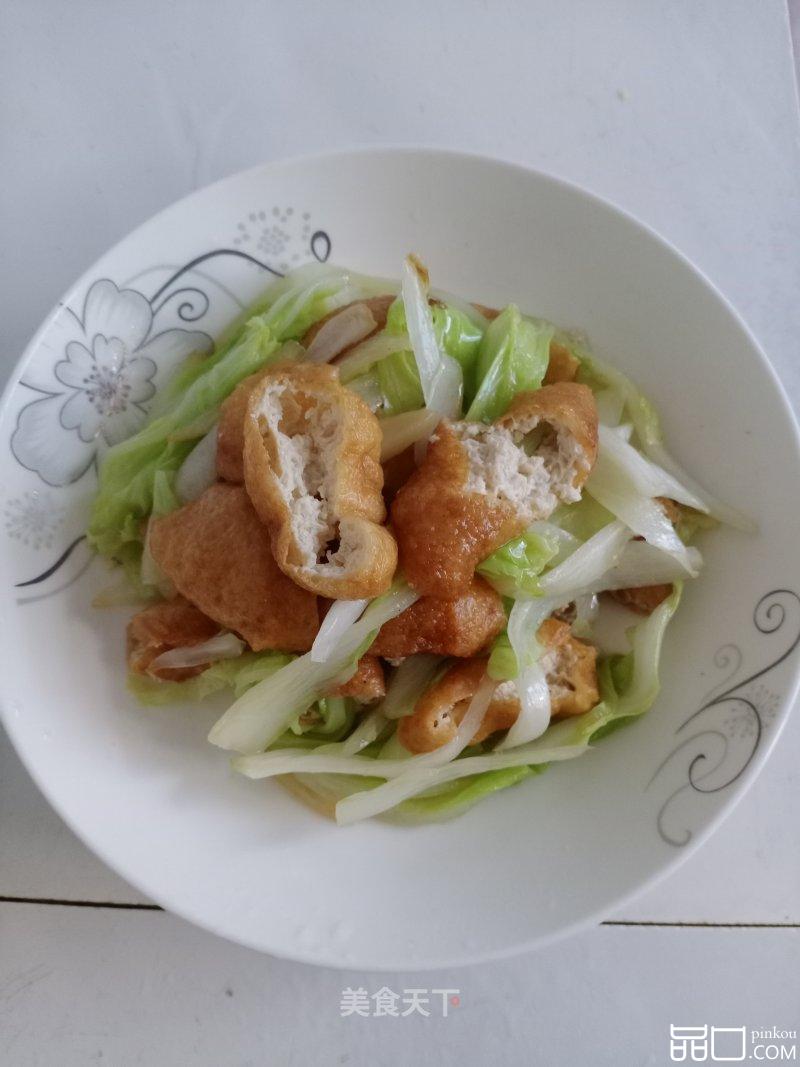 素炒白菜豆腐