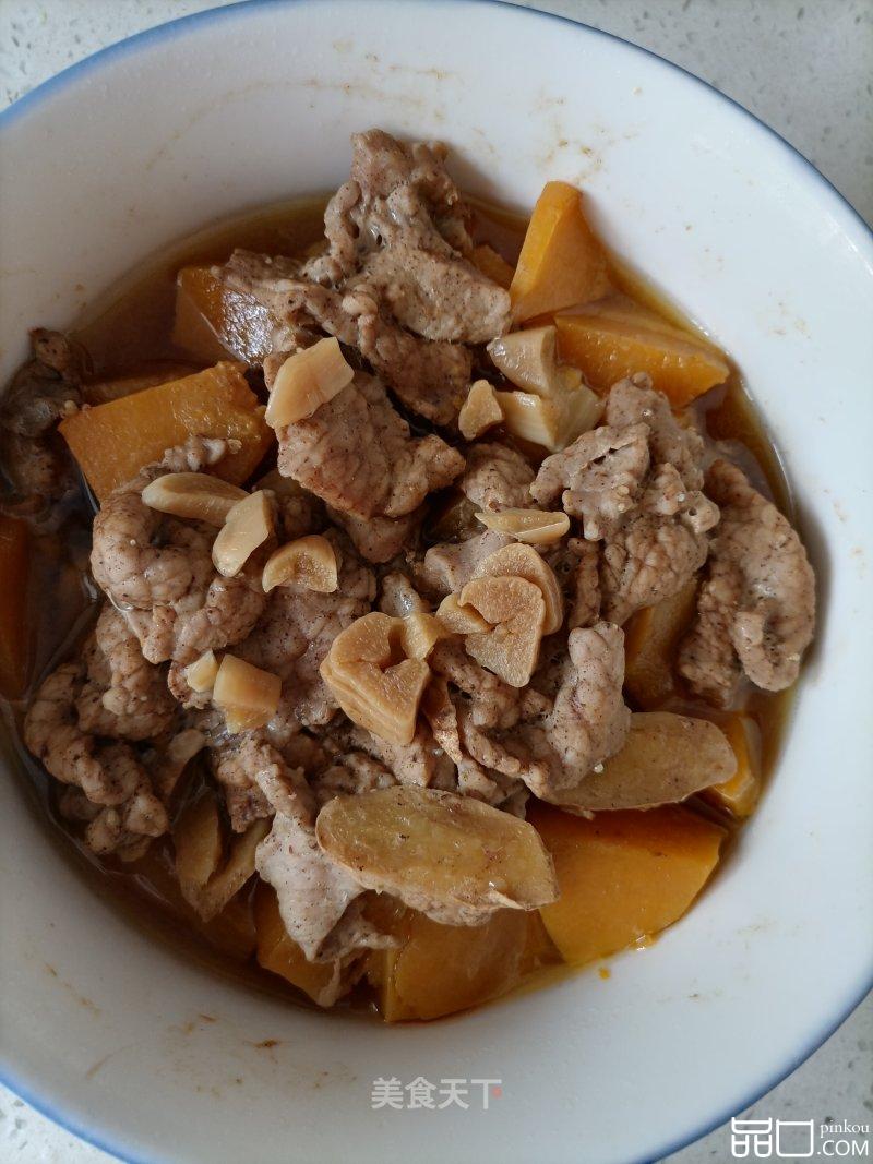 南瓜蒸肉片