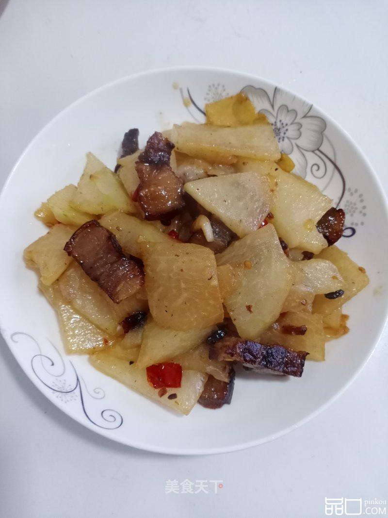 腊肉炒冬瓜