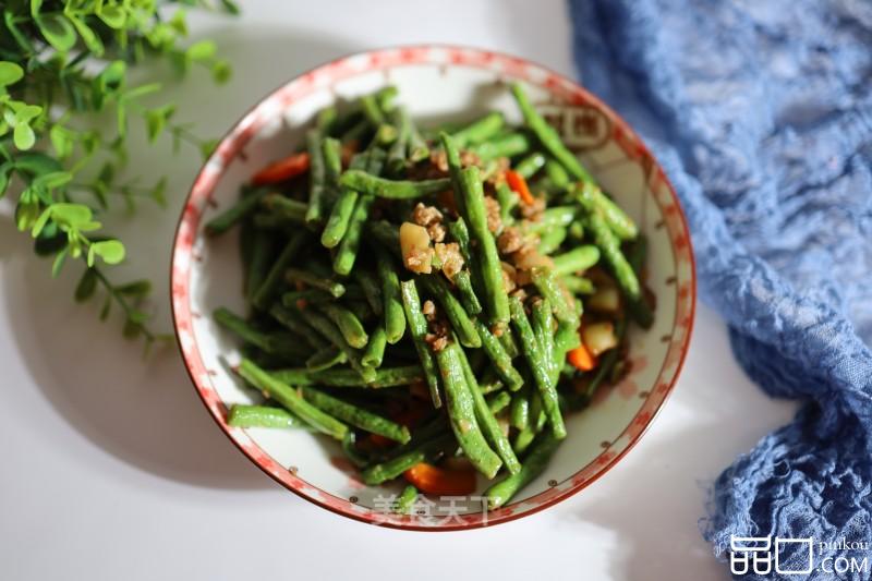 肉末炒豆角