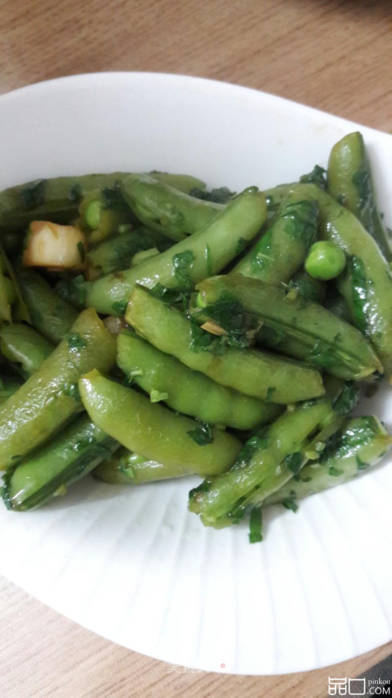薄荷炒甜豆