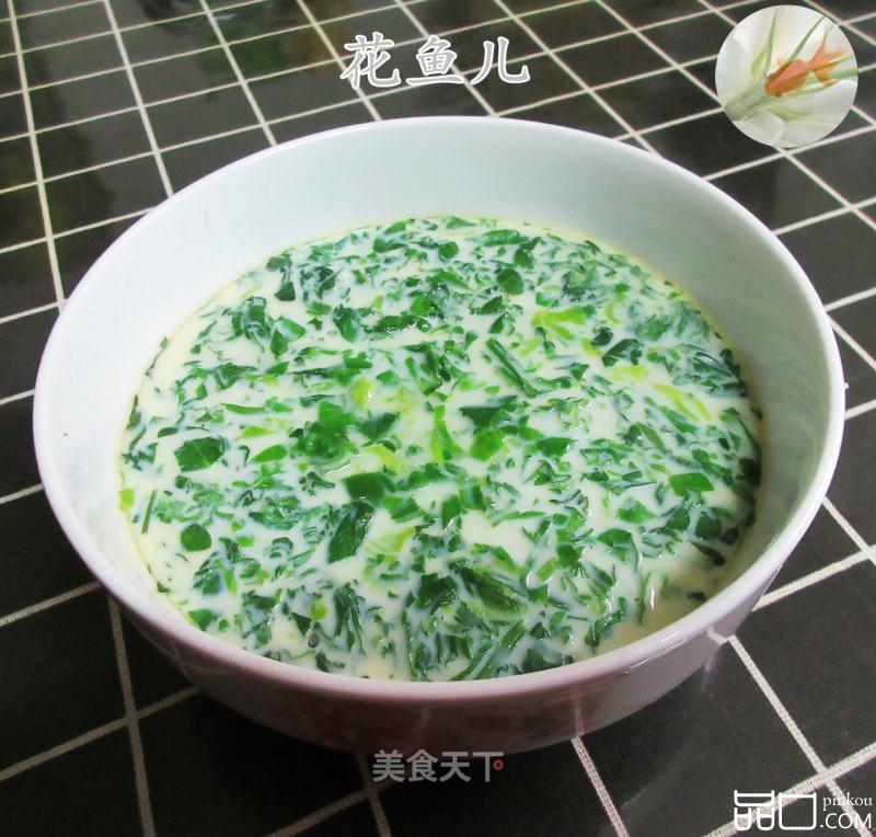 芹菜叶蒸鸡蛋