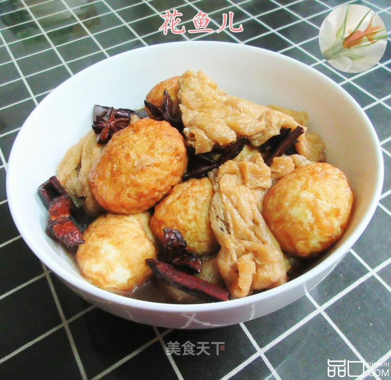 炸蛋烧兰花豆腐干