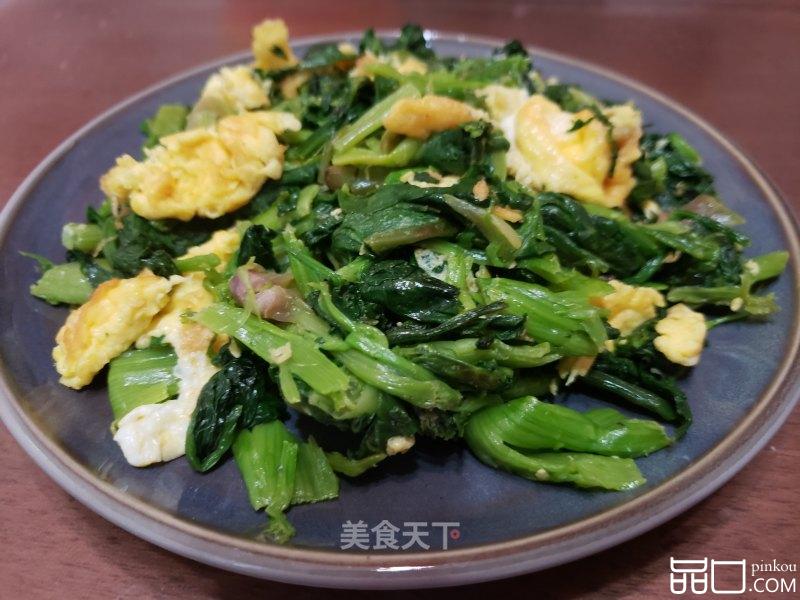 菠菜炒鸭蛋