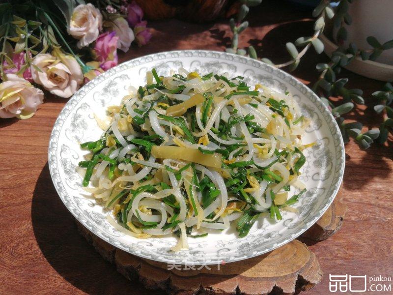 韭菜炒绿豆芽