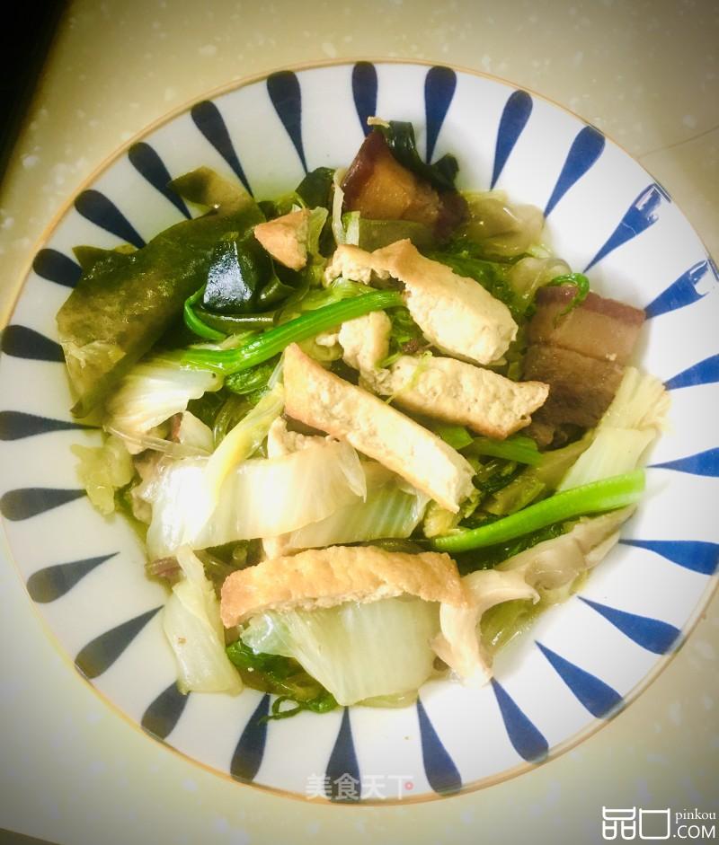 红烧肉烩菜