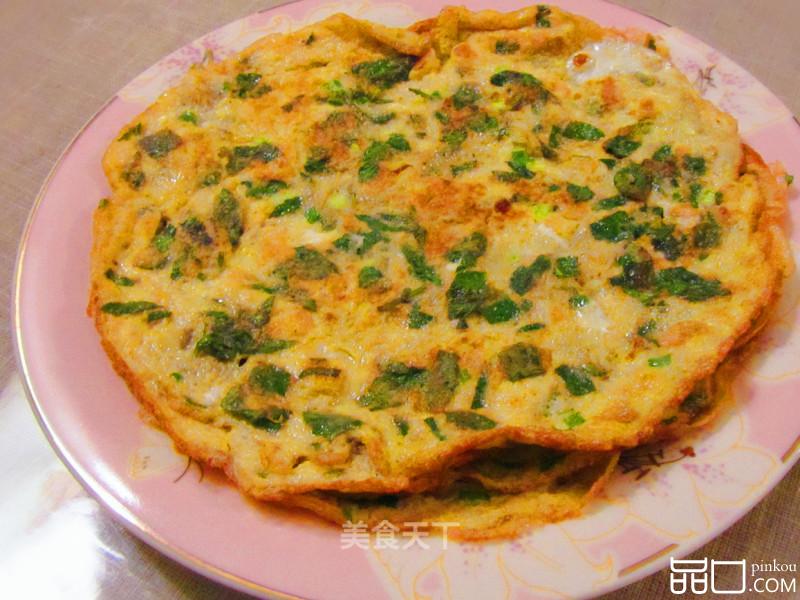 石香菜摊鸡蛋