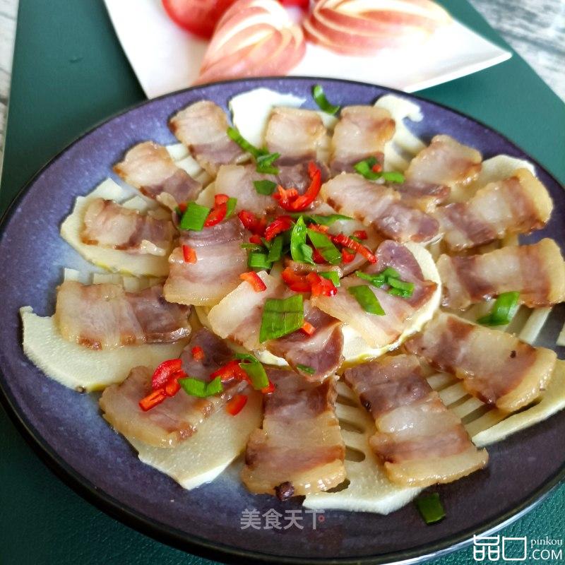 春笋蒸腊肉