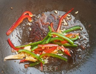 彩椒肉丝步骤8