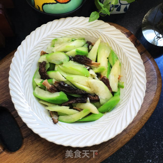 丝瓜炒羊肚菌步骤11