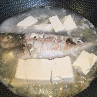 豆腐炖鲈鱼步骤5