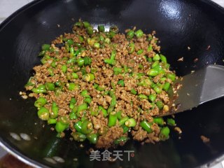 线椒炒肉末步骤7