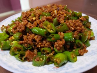 线椒炒肉末步骤9