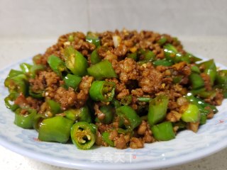 线椒炒肉末步骤8