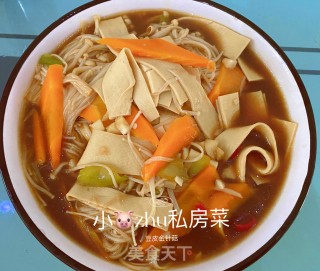 豆皮金针菇步骤6