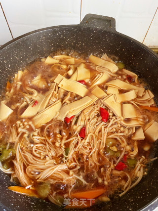 豆皮金针菇步骤5