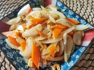 胡萝卜鸡蛋炒洋葱步骤13