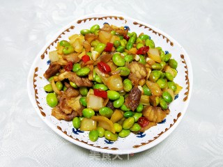 五花肉焖黄豆步骤13
