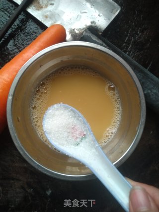 蛋炒胡萝卜。步骤5